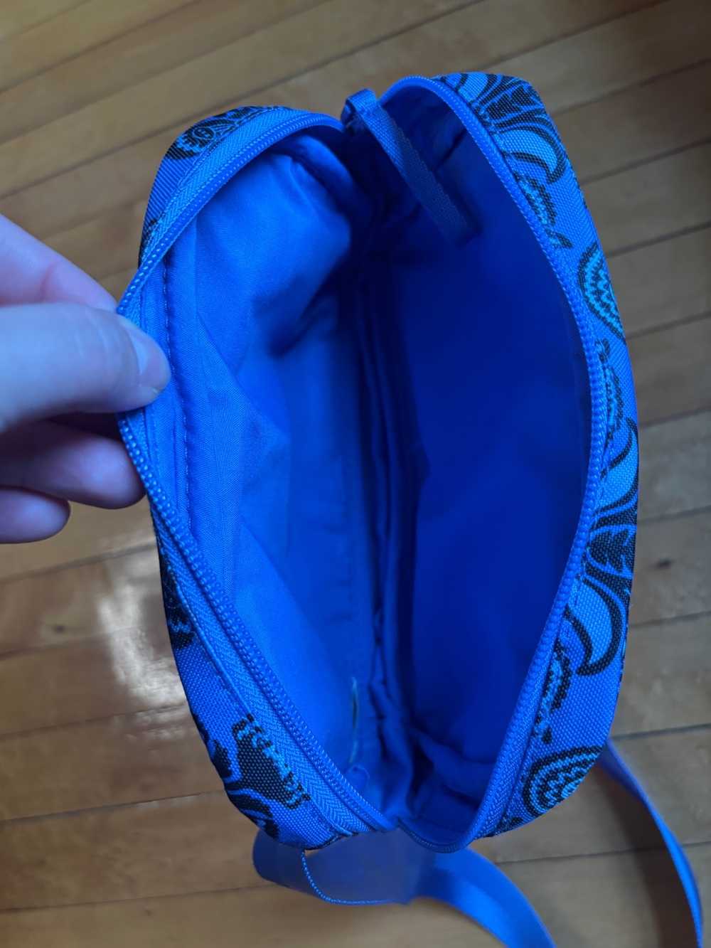 NWOT Vera Bradley Lighten Up Large Cube Belt Bag | Floral Blue Fanny Pack - Picture 15 of 16